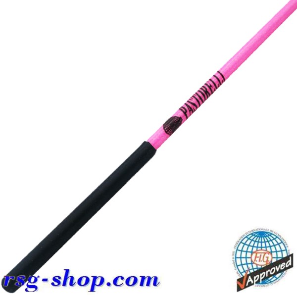 Stab 60cm Pastorelli Glitter Pink Grip Black FIG Art. 04575